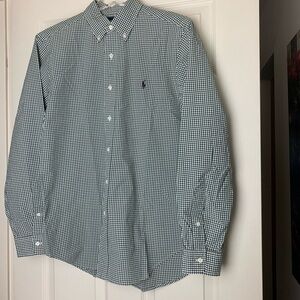 Ralph Lauren Green Plaid Shirt- 15M